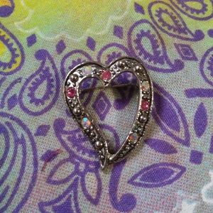 Small Sliver Heart Pin